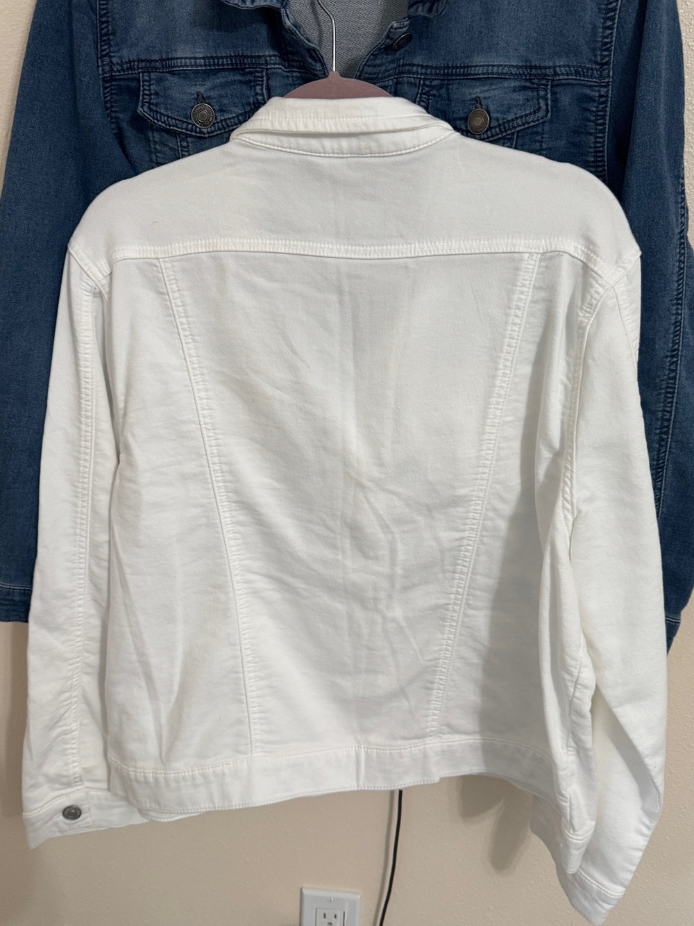 Buffalo David Bitton White and Blue French terri Denim Jacket Duo - Picture 3 of 8